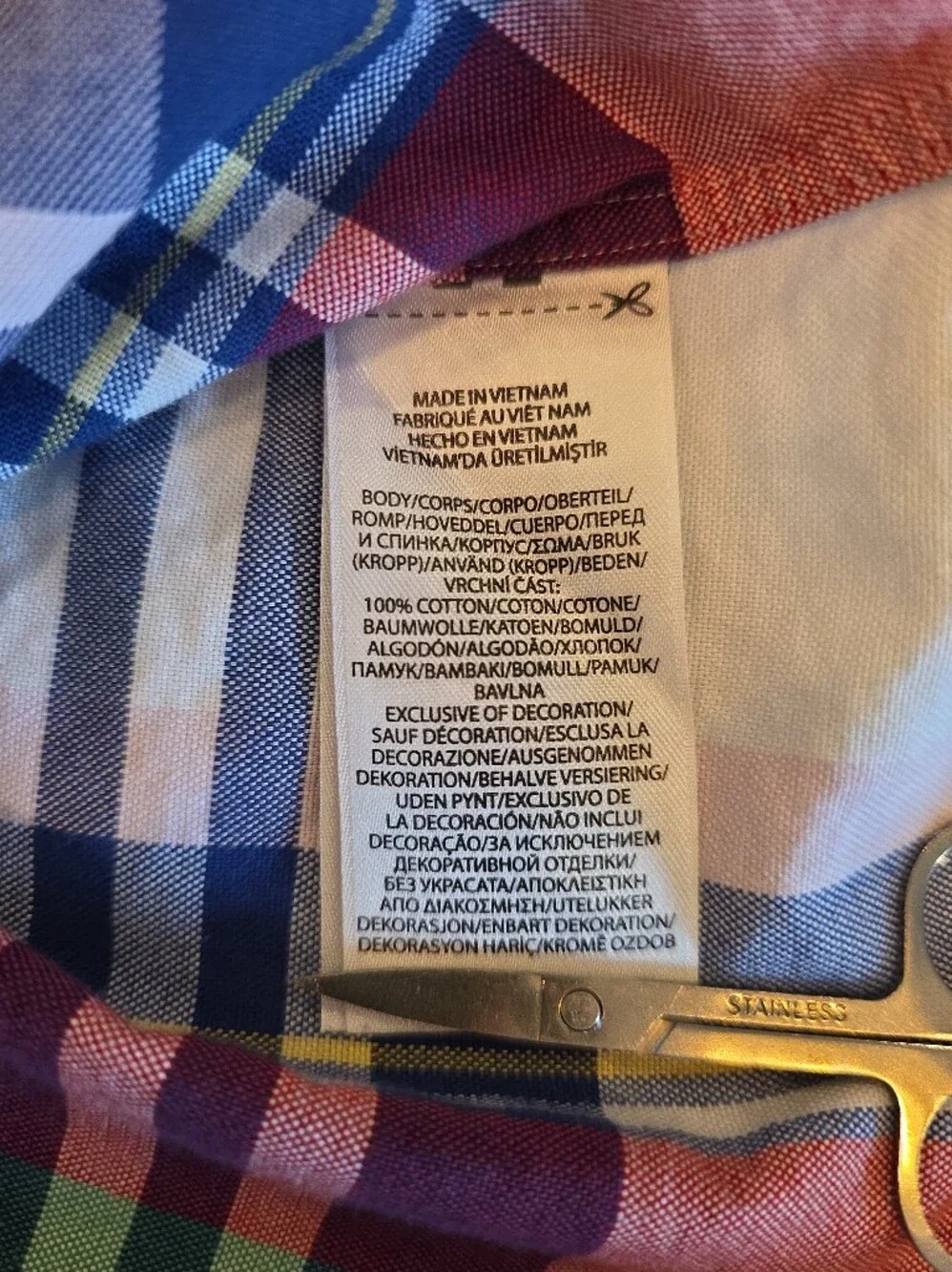 Polo Ralph Lauren - Vibrant Plaid Cotton Oxford Shirt - XL - Multicolor Plaid